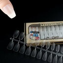 Sun&Beam Nails ネイルチップ ショート コフィン バレリーナ クリア 超薄 ネイル用 DIY用 自然なフィット感 つけ爪 15サイ