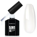 TOMICCA 5 in 1 ビルダー ネイル ジェル ビルダー ベース 強化 ネイル ジェル ハード ストロング ネイル チップ & 長さだし