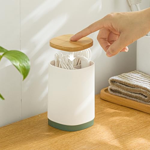 爪楊枝ケース 爪楊枝入れ ようじ入れ 綿棒入れ 押すタイプ 衛生的使用 綿棒ホルダー 爪楊枝ケース 小物..