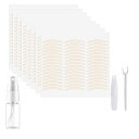 shefun ふたえテープ メッシュ 384枚 水で貼る まぶたテープ 二重 両面 強力 二重テープ 極細 肌色 メッシュテープ 二重まぶた 目