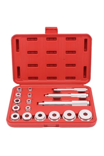 YFFSFDC ベアリングレースシールドライバー アタッチメント14種類 アルミ ハンドル3本 17点セット 自動..