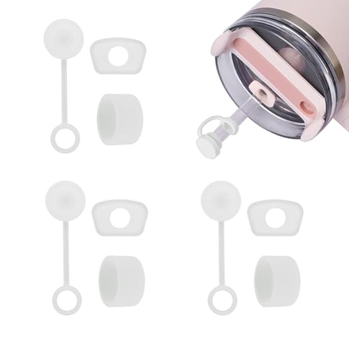 BaraRose スタンレー 適用ストローカバー＆こぼれストッパー 9 個セット｜Stanley Quencher H2.0 30 オンス・40