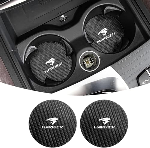 ハリアー 専用 カップ マット 車 厚型 ドリンクポケットマット 両面にも炭素繊維質感 ハリアー HARRIER 30系 60系 80系 GR