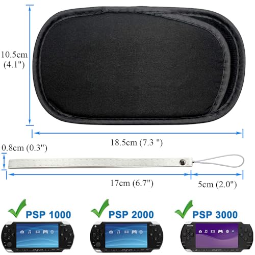 OSTENT ポーチカバー ソフト トラベル プロテクティブ ケース スリーブ Sony PSP1000/2000/3000対応
