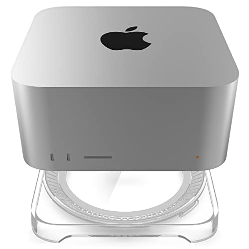 Spigen Mac Studio 2025/2022年 デスクトップスタンドマウント エアフィルター内蔵 LD202 クリスタルクリア