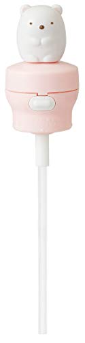 スケーター skater マスコット付 プッシュ式 ストローホッパーキャップ シリコーン 350ml/500ml兼用 すみっコぐらし しろくま