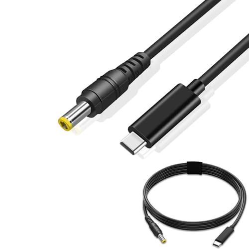 RuiMi Type C USB-C PD トリガーケーブル 電源プラグ DC 5.5mm*2.5 / 2.1mm レッツノートパソコン対応充電