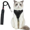 猫 猫用 ハーネス 胴輪 猫具 ねこ ネコ 子猫 子犬 小型犬 散歩 お出かけ 抜けない ベスト ソフト胸あて 軽量 頭を通さずマジックテープで