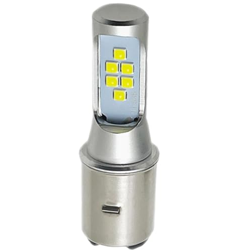 BA20D H4BS バイク用LEDヘッドライト HI/LO切替 二輪車前照灯用 高輝度 12連3535素子チップ搭載 ホワイト 1個入り