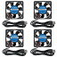 ACEIRMC 4個 50mm USBブラシレス冷却ファン 50mm x10mm DC 5V 静音冷却ファン 5010 小型家電シリーズ交..