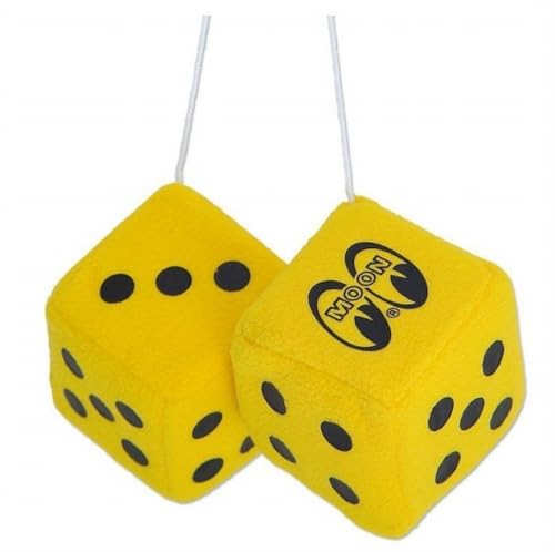 ムーンアイズ　MOONEYESムーン ファジー ダイスMOON Fuzzy Dice MG878:YE車 バイク アメリカン雑貨