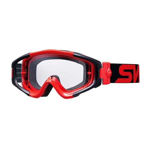 スワンズ 日本製 ダートゴーグル MX-TALON-HC BK/R ブラック×レッド