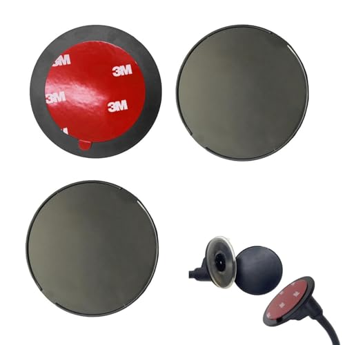 Mirhua 吸盤 ベース 車載ホルダー 粘着パッド 車用吸盤 ダッシュボード 3M粘着テープ付 3個入り 直径73mm