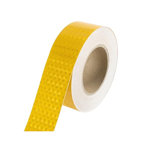 HFSR 反射テープ シール シート 目立 5cm幅 × 25m 黄色