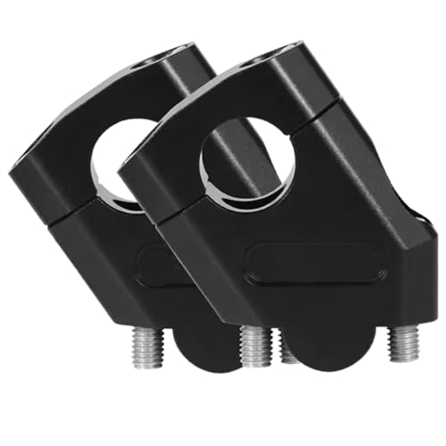 ユアクト ハンドル位置を高くする バイク用ハンドルバーライザー ライザー ハンドルポスト オートバイハンドルバー 22mm シルバー ブラック