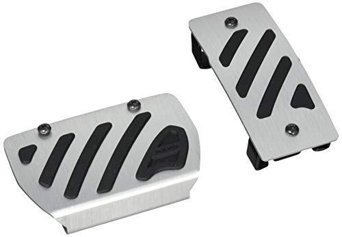 カーメイトCARMATE RAZO アルミ&ラバーペダル N-BOX N-ONE N-WGN S660 軽自動車 AT車 CVT車 ヘアライン調