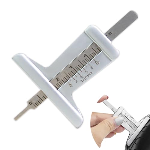 LKCCTK 車用タイヤゲージ タイヤ溝測定 タイヤパターン深さゲージ 測定範囲0-50mm ステンレス製 収納袋..