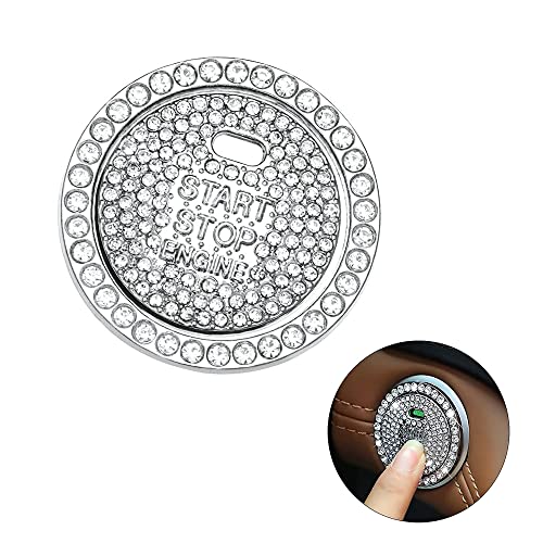 サムコス エンジン スター スタート ボタン ラインストーンボタン カバー リング スターター スイッチ ..
