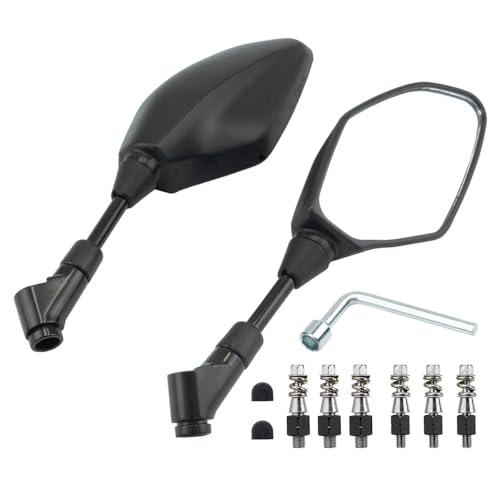 MAKGAGAAI バイク用ミラー 汎用 オートバイ ミラー 適合PCX GROM Z1000 GSX-S1000 MT-07 MT-09 等対