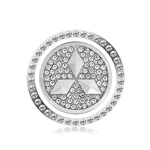 XIAOLINGDANG 三菱 に適しエンジンスタートボタンラインストーン グ スワロフスキー 車 プッシュ キラキラ 両面 スイッチ 装飾カバ