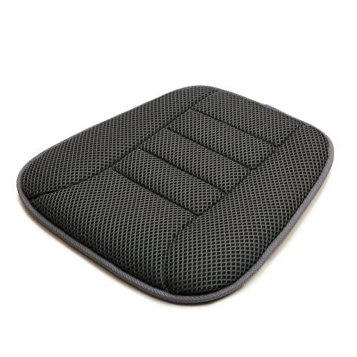 AIRMFJI カーシートクッション 車 座布団 通気性 蒸れない 柔らかい 高反発クッション 滑り止め 背面メ..