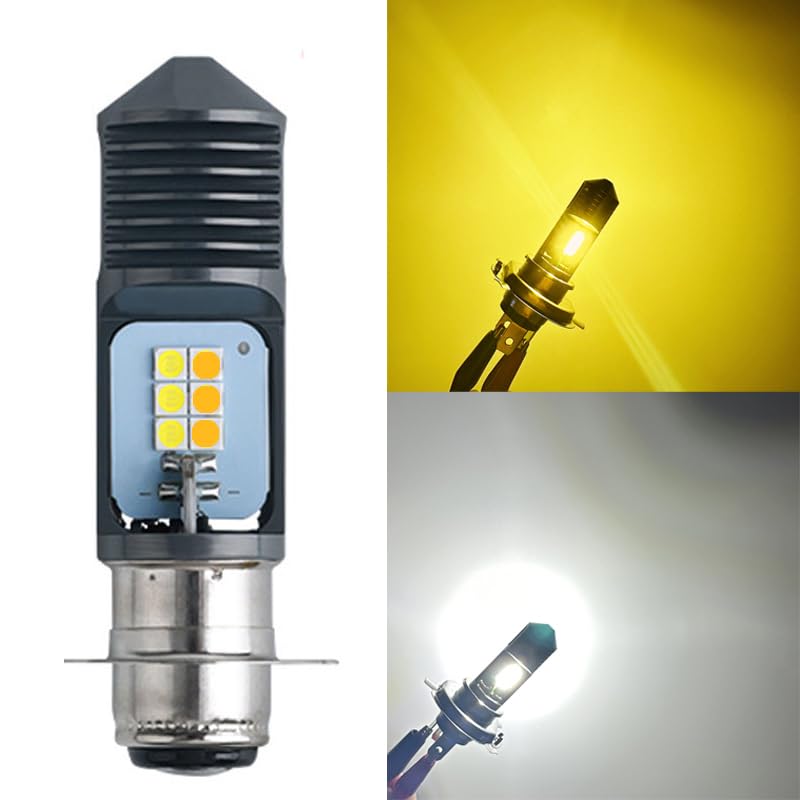 P15D バイク用LEDヘッドライト PH7 HI/LO切替 二輪車前照灯用 AC/DC12V-60V 高輝度3030素子チップ搭載 12連 両