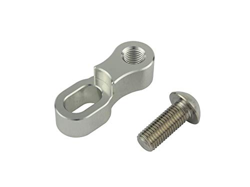 ポッシュフェイスPOSH FAITH バイク用品 オフセットミラーアダプター M10 逆ネジ シルバー 000620-03