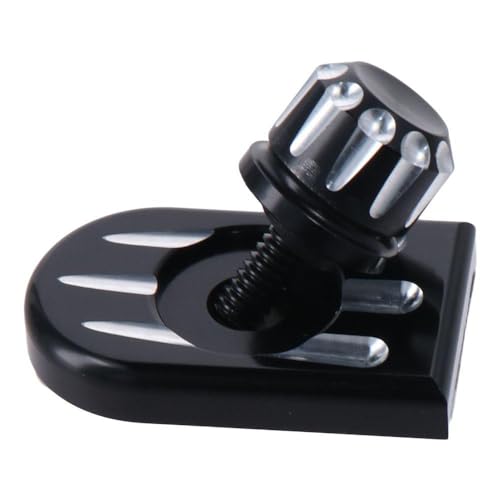 Qicarkey オートバイリアフェンダーシートボルトタブネジキット、ブラックシルバーアルミニウムマウントノブカバータブマウントキット交換用フィ