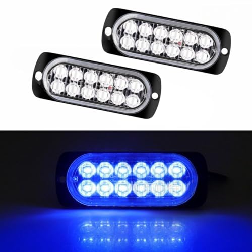 DaishiDai 爆光 ストロボライト 2個セット ストロボフラッシュ LED 12V 24V 自動車 トラック バイク 汎..