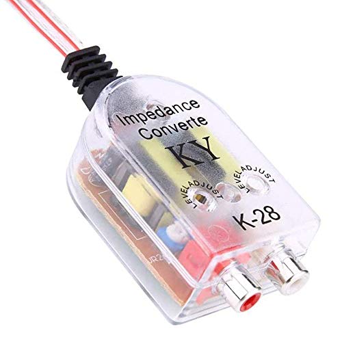 Ren He カーオーディオラインアウトコンバーター カー用 2チャンネル 高/低 レベルコンバータ スピーカー ?2 RCAライン インピーダ