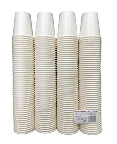 ニッチプラスNiche plus 結露に強い両面PE加工 紙コップ ホワイト 7オンス205ml 200個入
