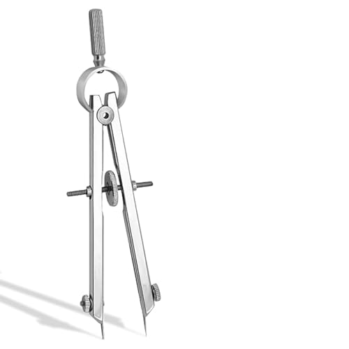 MAEXUS 製図用具 コンパス スプリング式 ディバイダー 金属コンパス 回転デバイダーカリパス 精密製図コンパス 製図用コンパス ネジコンパ