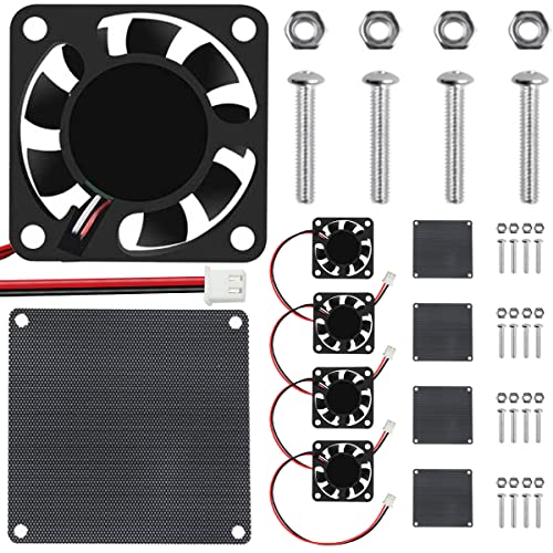 DAOKAI ブラシレス冷却ファン 40mm x 10mm DC 5V 4010高性能PCファン 2ピン、デュアルボールベアリング..