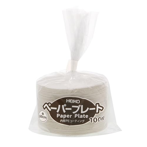 シモジマ HEIKO 紙皿 使い捨て 業務用 小さい 10cm 100枚