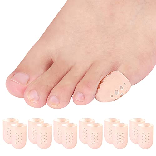 STHHLZ シリコン 足指サポーター 指サック 水疱用 足のトウモロコシ、ハンマーつま先，足指袖通気性足..