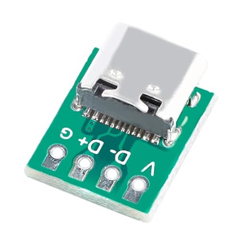 PENGLIN 10個 USB 3.1 Type Cメス PCB テストソケット コネクタボードDIY シリアル基本配線 USB Type C配