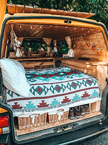 Peel Forest エルパソブランケット マルチカバーメキシカンラグ ネイティブ柄 オルテガ柄 キャンプラグ..