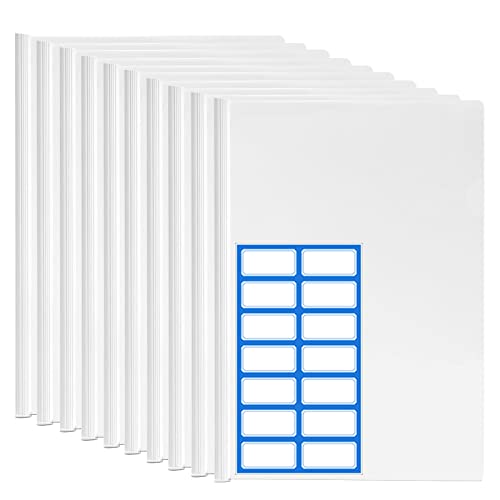 DY.2ten スライドファイル A4 大容量 10冊パック レールファイル 厚とじ 1.5cm幅 クリアー ファイル レ..