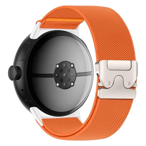 クラシックオレンジチタンバックル/Pixel watch 1/2/3/4（41mm）/-・Color:オレンジチタンバックルSize:Pixel watch 1/2/3/4（41mm）・対応モデル伸縮性のあるソロループバンドfor Google Pixel Watch および Pixel Watch 1 41mm Pixel Watch 2 41mm、Pixel Watch 3 41mm、Pixel Watch 4 41mm 用に特別に設計されています。Pixel Watch band アクセサリの文字盤に合わせて正しいサイズを選択してください。140mm〜220mm 5.5〜8.65 インチ の手首サイズに適合します・肌に優しく伸縮性のあるナイロン素材 この グーグルウォッチスポーツバンドは、柔らかく伸縮性のある肌に優しいナイロン素材で作られており、耐久性、通気性、軽量、色あせなし、速乾性、お手入れが簡単で、肌への刺激を防ぎ、アウトドアスポーツ、パーティー、家事、ビジネス、オフィス、その他の機会に適しています・パラシュートバックルピクセ