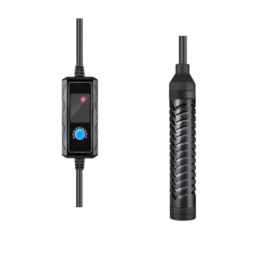 QOSEREN 水槽 ヒーター サーモスタット付き ミニヒーター 18度〜34度温度設定 自動恒温 縦横設置 低水..