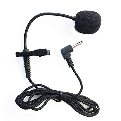 3.5mm ラベリア モノラルマイクロホン フレキシブルチューブクリップ付き コンピューター PCラップトップ用