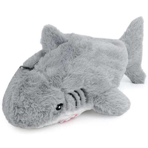 DFsucces ぬいぐるみペンケース 動物ペンケース 便利防塵耐久軽量 大容量 可愛いサメぬいぐるみ筆箱 化..