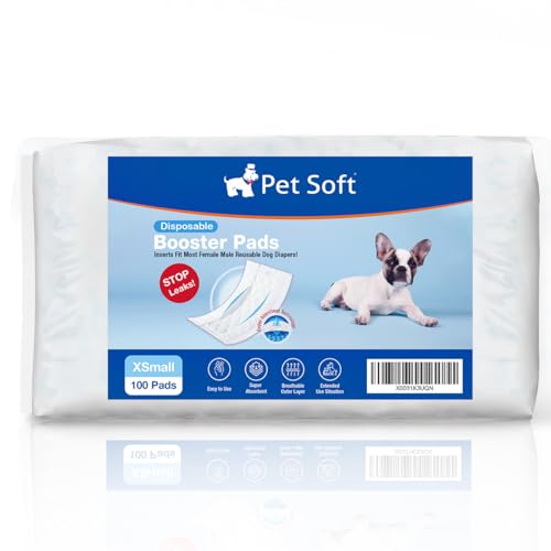 犬用おむつパッド 男の子 女の子兼用マナーパッド 100枚入 おむつ マナーベルト サニタリーパンツに適用、ズレない 高吸収性能 蒸れない お漏