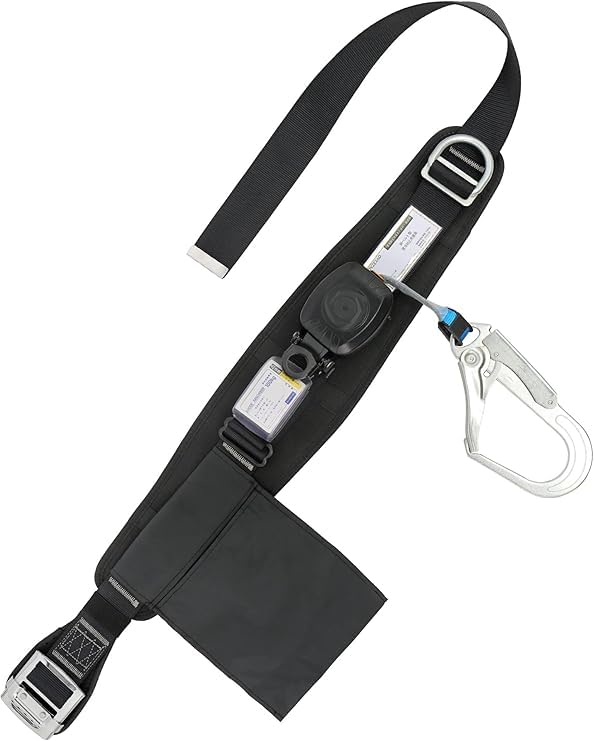 OVZEXAO 胴ベルト 安全帯 新規格 巻き取り器付き 墜落制止用器具 胴ベル型安全帯 伸縮式 新基準腰ベル..