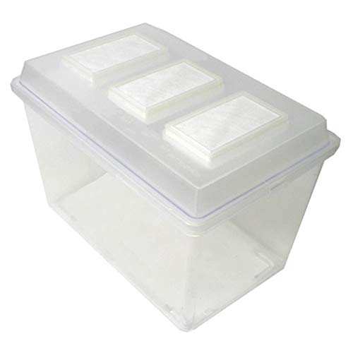 KKDYWQZEE シーラケース プラスチックコバエをシャットアウト昆虫飼育ケース クワガタ用 コバエシャッター中フタ・本体