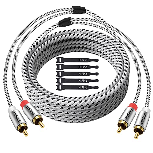 RCAケーブル 2M Hi-Fi音質サブウーファーコード 赤白 同軸デジタルオーディオケーブル 2メートル 2RCA-2RCAアナログステレオ音