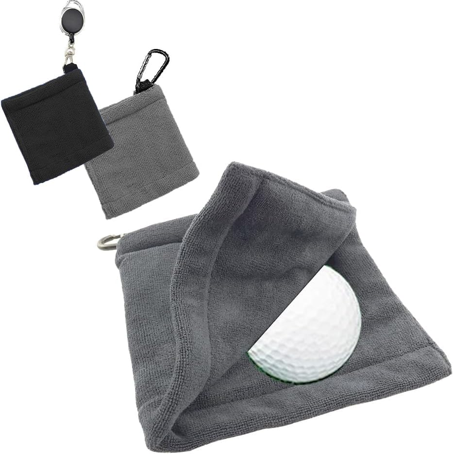 ゴルフボールクリーナー ゴルフボールクリーニングタオル ゴルフタオル拭き ゴルフクラブタオル ゴルフ..