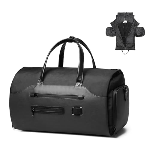 3WAYガーメントバッグ 50L大容量 IDEASHOW スーツ収納/靴収納ダッフルスーツカバー 型くずれ防止ボストンバッグ 出張用ビジネスバッ