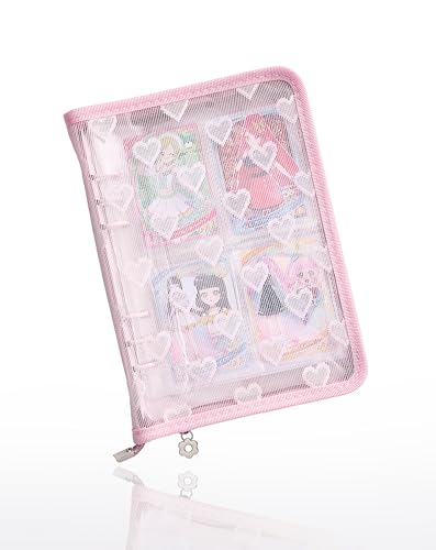 トレカケース ぱしゃこれ収納ファイル トレーディングカードバインダー a5 6穴 4ポケット両面収納リフィル20枚入り 160枚収納 推し活グッ