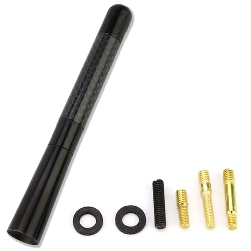 車アンテナ ショートアンテナ ラジオアンテナ カーボンアンテナ 車用 AM FM アンテナ 汎用 高感度 マストカーボンファイバー スタビーカー